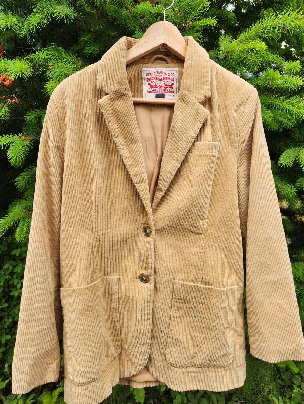 Levi's Tan Cotton Corduroy Jacket - Tan